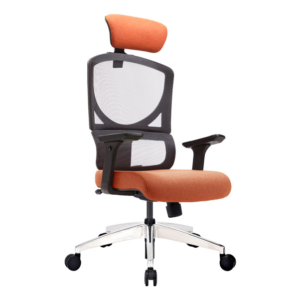 Mesh Swivel Office Chairs Back Automatic Supporting With Headrest Rolling