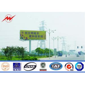 Exterior Street Advertising LED Display Billboard With Galvanization Anti - Static