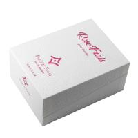 China Custom logo Premium Textured Paper Perfume Bottle Packaging Box with EVA foam on sale