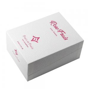 Custom logo Premium Textured Paper Perfume Bottle Packaging Box with EVA foam