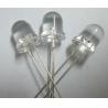 8mm Round Indicator LED With Flange Wide Viewing Angle Type Warm White Led Can