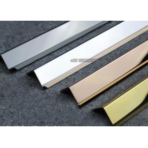 35mm Brushed Stainless Steel Corner Guards , SS Corner Guard For Five Star Hotel