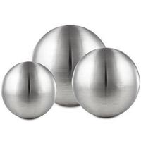 China AISI304 800MM Brushed Hollow Steel Sphere , Hollow Metal Balls Matt Finish For Furniture on sale