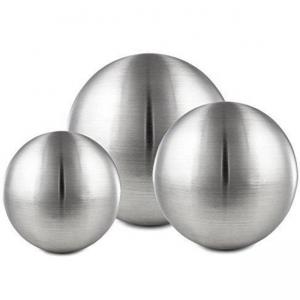 China AISI304 800MM Brushed Hollow Steel Sphere , Hollow Metal Balls Matt Finish For Furniture supplier