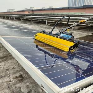 China Rolling Solar Panel Cleaning Brush with Dual-Used and Brush-Less Motor Driven Design supplier