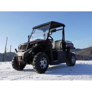 UTV 250 Tiltable Loader Winch Gas Utility Vehicles With Efi - Red , Windsheild And Towbar