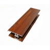 Wood Finished Curtain Wall Aluminium Profiles For Industrial / Decoration