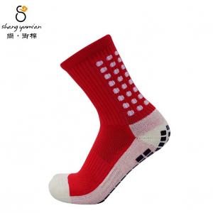 China Custom Knitted Anti Slip Cotton Football Socks for Men Quantity 10000 supplier