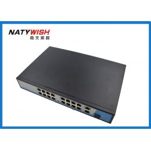 China Portable 16 Port POE Network Switch Wide Operating Temperature Range 802.3a Standard supplier