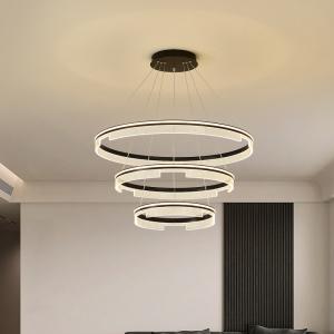 Polishing Metal Material LED Contemporary Round Chandelier 20 - 30m²