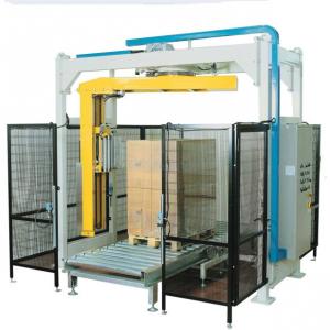 Automatic pallet wrapping machine