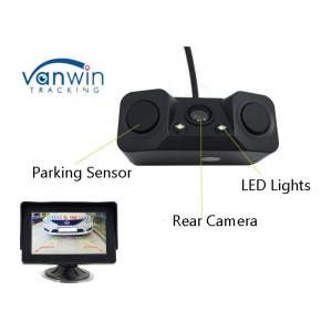 China Universal Vehicle Hidden Camera , Night Vision Reverse Camera With 2 Parking Radar Sensor supplier