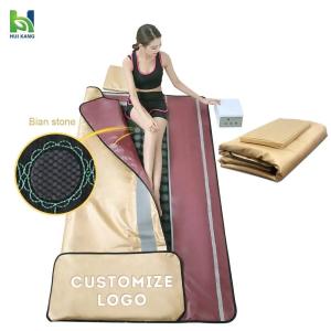 China 600W Far Infrared Sauna Blanket with 25-80 Celsius Degree and 5-60 Minutes Timer for Home Use wholesale
