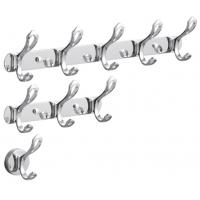 China 8 Inch Stainless Steel Robe Hooks Multifunctional For Jacket Bathrobe Scarf on sale