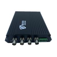 China 4 Channel Optical Fiber Video Converter Single Mode Simplex 20km FC With Reverse Data on sale