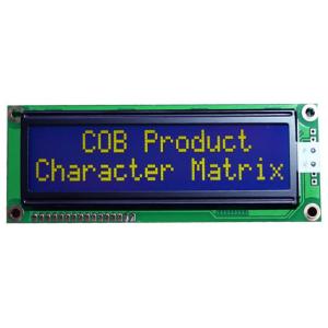 16*2 Character LCD Display Blue Background ODM COB Monochrome LCD Module