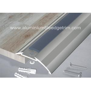 China Anti Slip Aluminium Floor Trims Threshold Ramp Edging Profile With PVC Rubber supplier