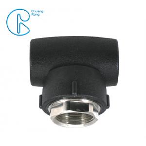 HDPE Socket Fusion Fittings Female Tee PE100 PN16 SDR11 For Industrial Liquids Transportation