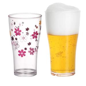 High Durable Acrylic Beer Glasses Food Grade Plastic Pint Beer Glass