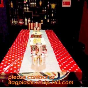 Colorful Polka Dot Table Cloth Plastic Tablecloth Cover for Wedding Birthday Party Supplies/Decoration BAGEASE BAGPLASTI