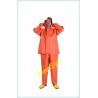 China FQ65L Orange PVC Multifunctional Chemical Protective Split Suit 65dmm wholesale