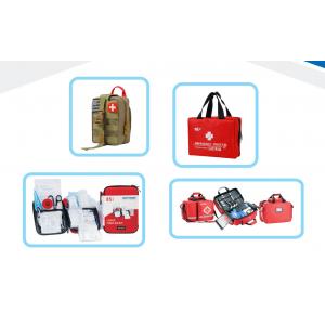 China Small First Aid Kit Bag Non Woven Wound PAD 5X5CM Emergency Medical Treatment supplier