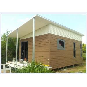 Australia Style Prefabricated House Kits , Modern Prefab House With WPC cladding