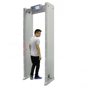 China Portable Walk Through Metal Detector Security Gate 20W With Sound / Light Alarm supplier