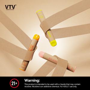 VTV Eco-pro recycle paper disposable vape 350mAh  600 Puff Bar Disposable Device Nicotine Strength 2%