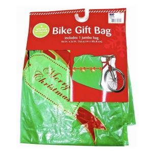 China Christmas Gift Bag Jumbo Giant Large Bike Bicycle Plastic Poly Bag for Kids supplier