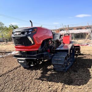 China 50 Hp Agricultural Crawler Tractor Remote Control Orchard Greenhouse Micro Tiller supplier