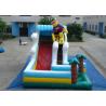 Surfboard Man Outdoor Inflatable Water Slide , Party Big Blow Up Water Slides