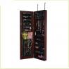 Wooden Veneer Handmade Suspension Hanging Mirror Jewelry Armoire