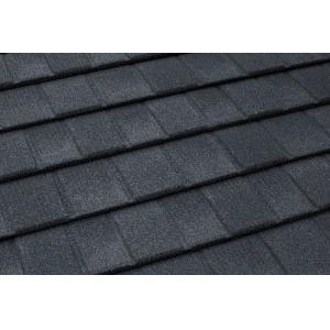 Makuti Grained Tile Coffe Black Color Coated Stone Aluzinc Metal Roofing Tile 0.42mm AZ40 50 Years Warranty Retail