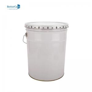 Custom Round Printing Open Oil Drum 16L 18L White Paint Buckets