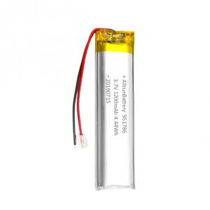 Custom Lithium Ion Battery Packs 3.7 V 1200mah 4.44 Wh 1C Charge Current
