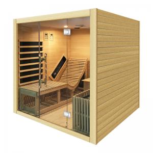 Canadian Wooden Carbon Physiotherm Infrared Sauna 4 Person