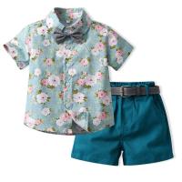 China 80cm-130cm Children's Outfit Set Kid Boys Short Sleeved Shorts Sets on sale