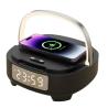 China Cargador rápido inalámbrico con altavoz Bluetooth de luz nocturna y reloj de alarma 9V / 2A wholesale