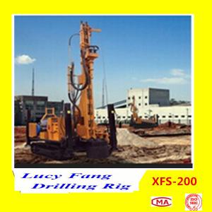 China China Hot Multi-function XFS-200 Mobile Hydraulic Foundation CFA Earth Auger Drilling Rig supplier