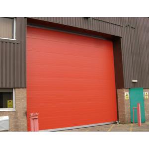 China Lifting Door Standard Perspective HighSpeed Sliding Door  42mm Panel Industrial Sectional Overhead Garage Doors supplier