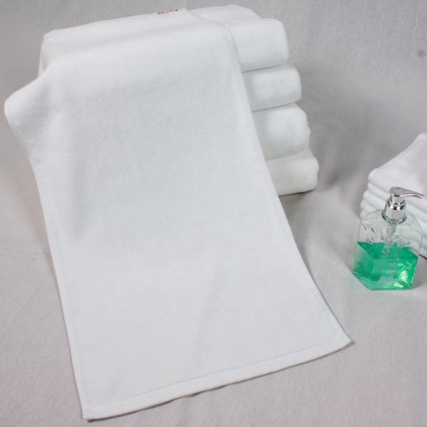 Rectangular 80% Cotton Small White Hand Towels