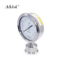 China Shock Proof Steam Boiler Gas Pressure Test Gauge 63mm 98mm Stainless Steel Material on sale