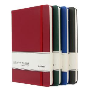 China Moleskine PU Custom Notebook Printing With Elastic Closure A5 Size supplier
