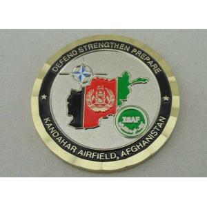 Kandahar Airfield Afghanistan Personalized Coins, Double Tones plating Copper Soft Enamel Coin