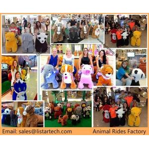 China Wholesale or Retail Motorized Plush Riding Animals at Mall, Gills and Boys Love it! supplier
