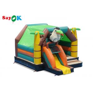 China Colorful Tucan Jumping Bouncy Castle Bed Animal Theme Woodpecker Bounce House Slide Combo supplier