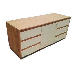 China 6 Drawers Bedroom Dressers And Chests With Soft Closing Slides Light Color supplier