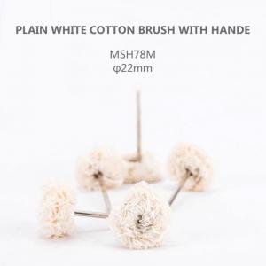 Plain White Cotton Dental Polishing Brush For Polishing Precious Metal Acrylic Surfaces