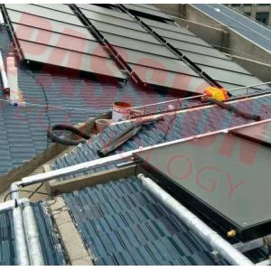 Solar Energy Rooftop Solar Energy Water Heater Flat Panel Solar Collector Red Copper
